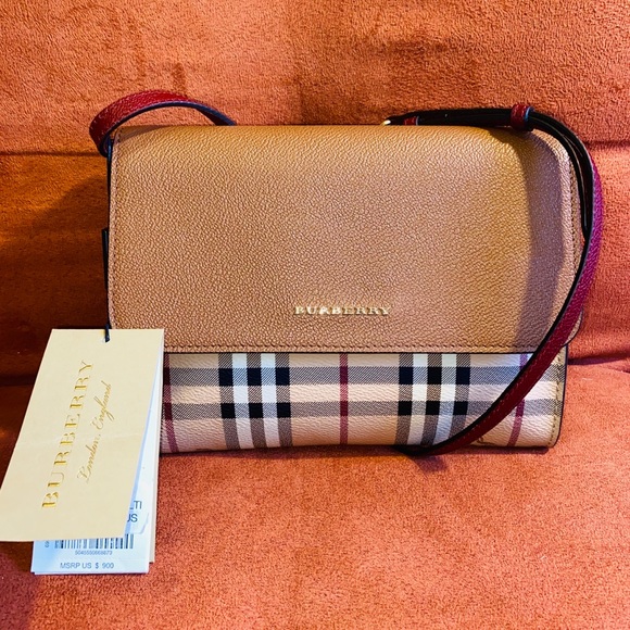 Burberry Handbags - Burberry Haymarket loxley Crossbody (NWT)